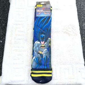 Athletic Crew Socks . Shoe Size 6-12 . Batman DC Comics . {2} Pair Sleeve